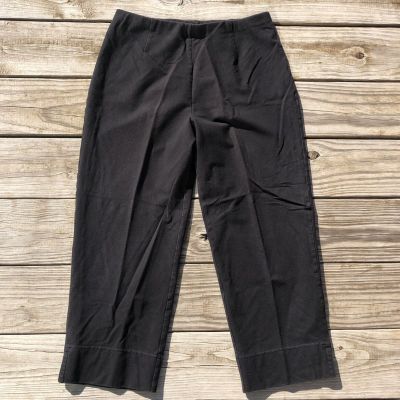 Liz Claiborne Black Leggings Cropped Mature Style Medium